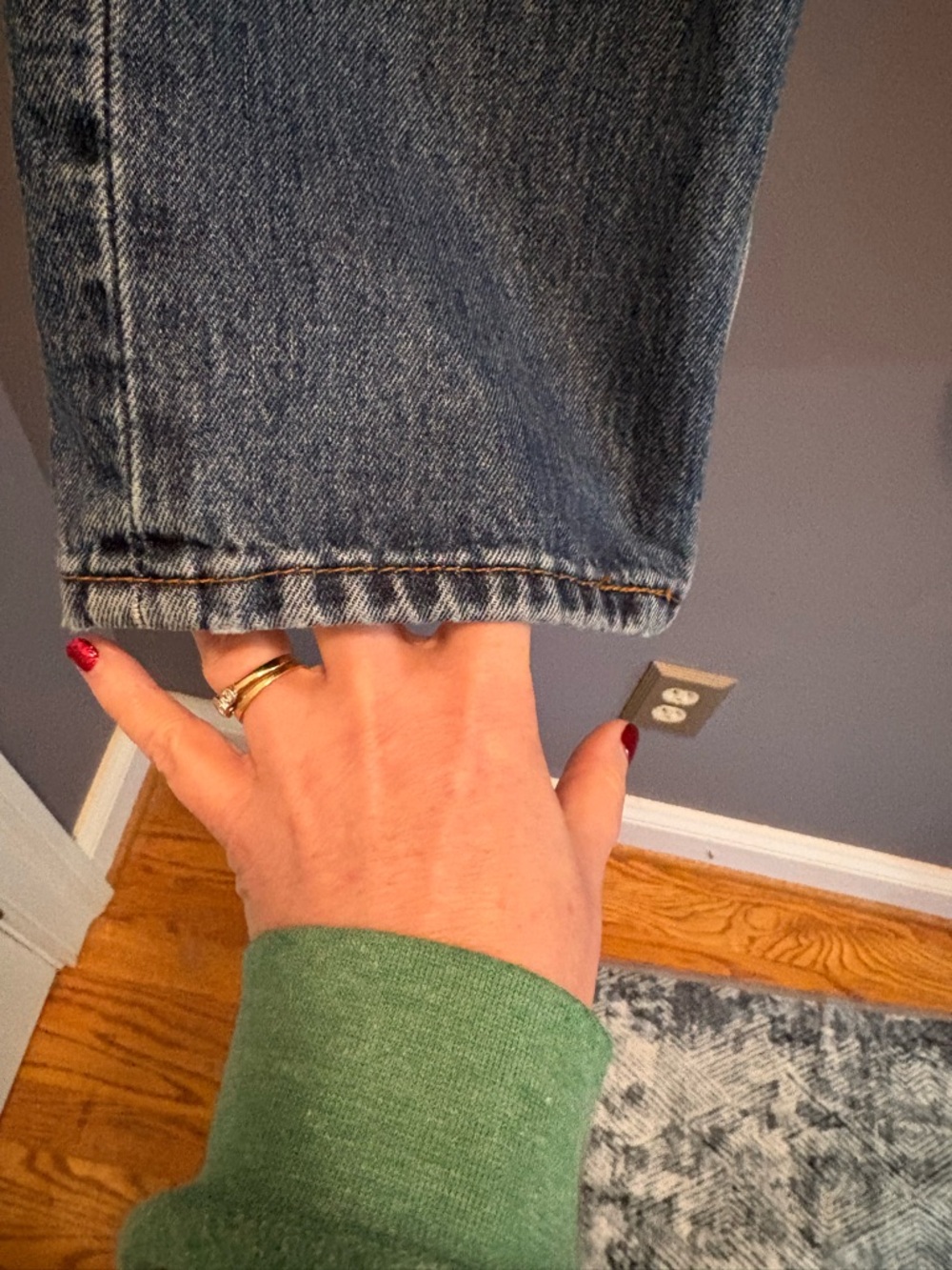 Levi's Light Blue Straight Jeans - Picture 5 of 12